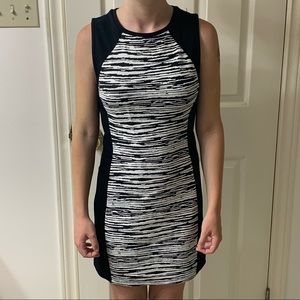 🌷3 for$25🌷Divided H&M, US M, Black & White Animal Print Bodycon Dress